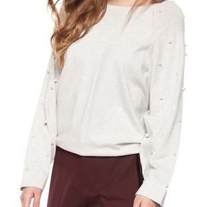 DEX Faux-Pearl Embellished Sweater